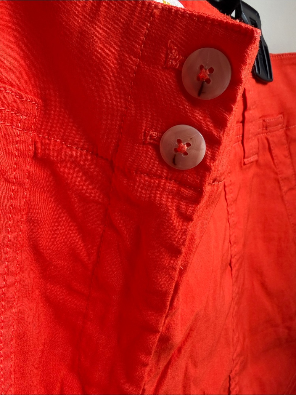 Anthropologie Maeve The Noami Linen Wide-Leg Flare Orange Pants Sz 6 Boho Chic - Picture 7 of 10